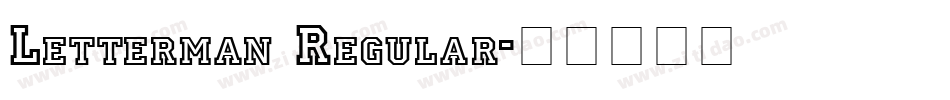 Letterman Regular字体转换
